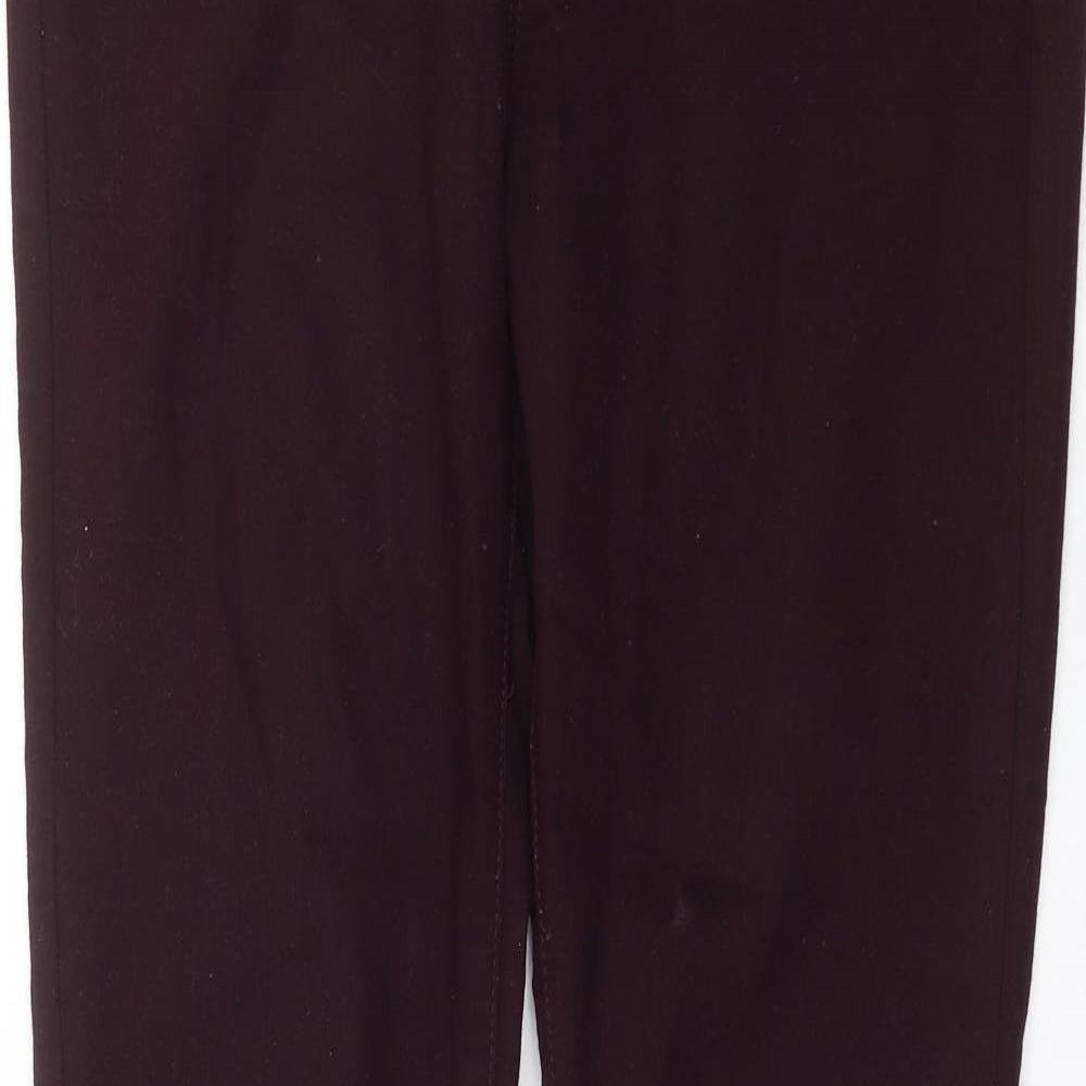 Dorothy Perkins Womens Purple  Denim Jegging Jeans Size 12 L33 in
