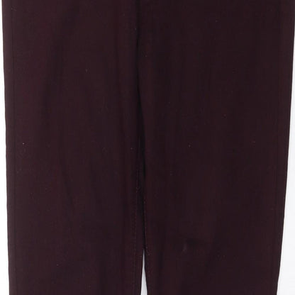 Dorothy Perkins Womens Purple  Denim Jegging Jeans Size 12 L33 in