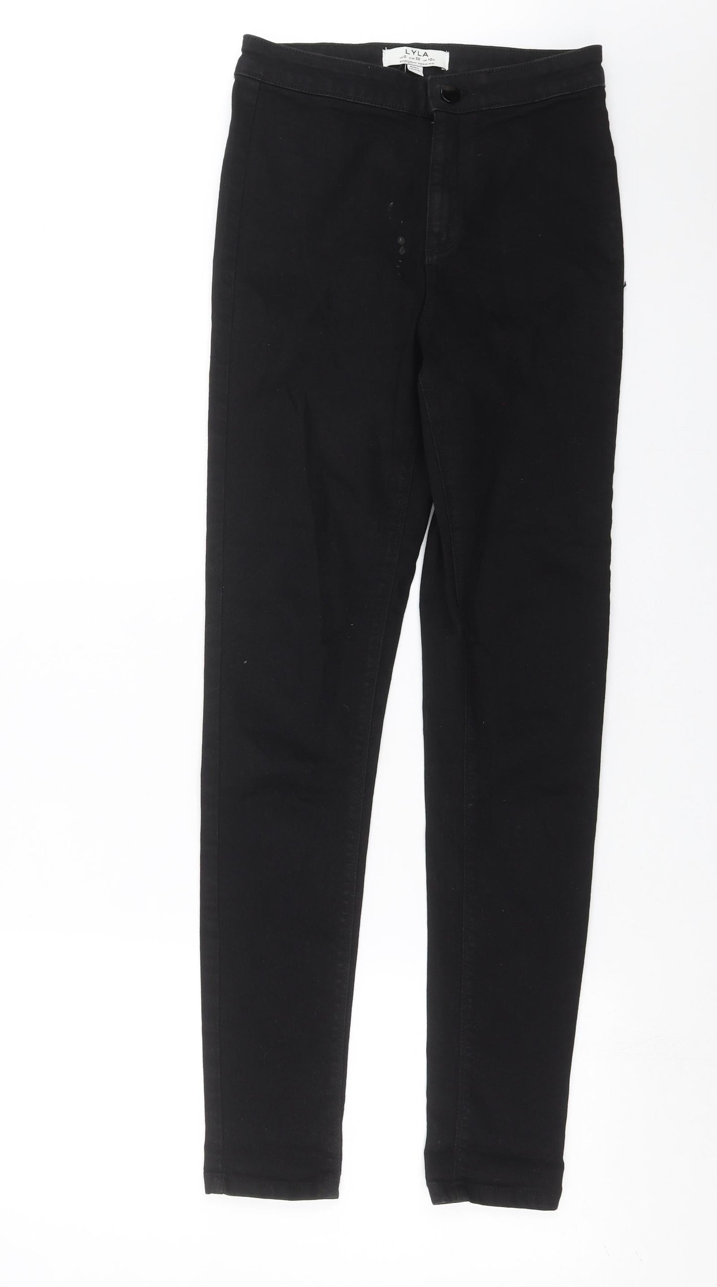 Dorothy Perkins Womens Black  Denim Skinny Jeans Size 10 L30 in