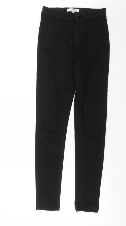 Dorothy Perkins Womens Black  Denim Skinny Jeans Size 10 L30 in