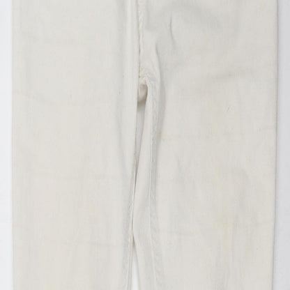New Look Womens White  Denim Skinny Jeans Size 8 L30 in