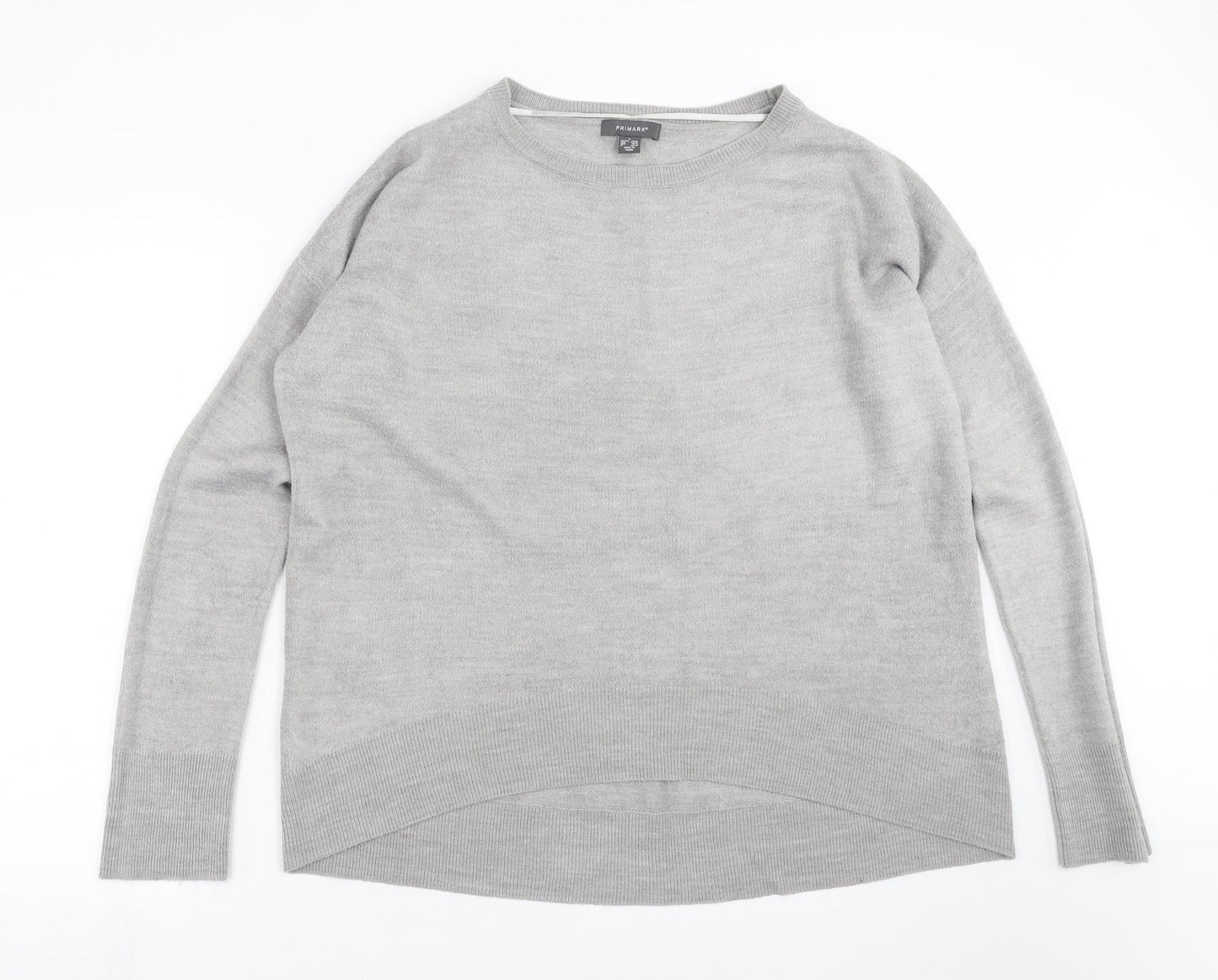 Primark Womens Grey  Knit Pullover Jumper Size L