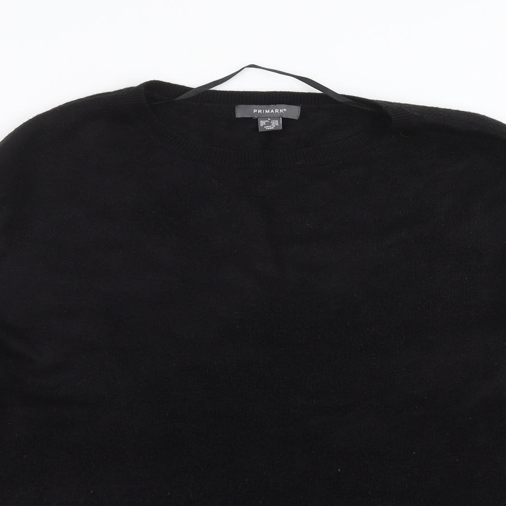 Primark Womens Black  Knit Pullover Jumper Size L