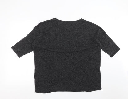 Womens UK Size L QED London Grey Pullover Jumper
