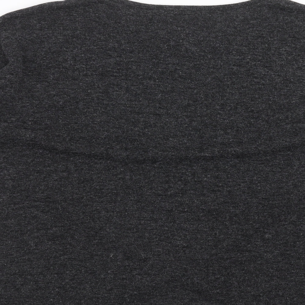 Womens UK Size L QED London Grey Pullover Jumper