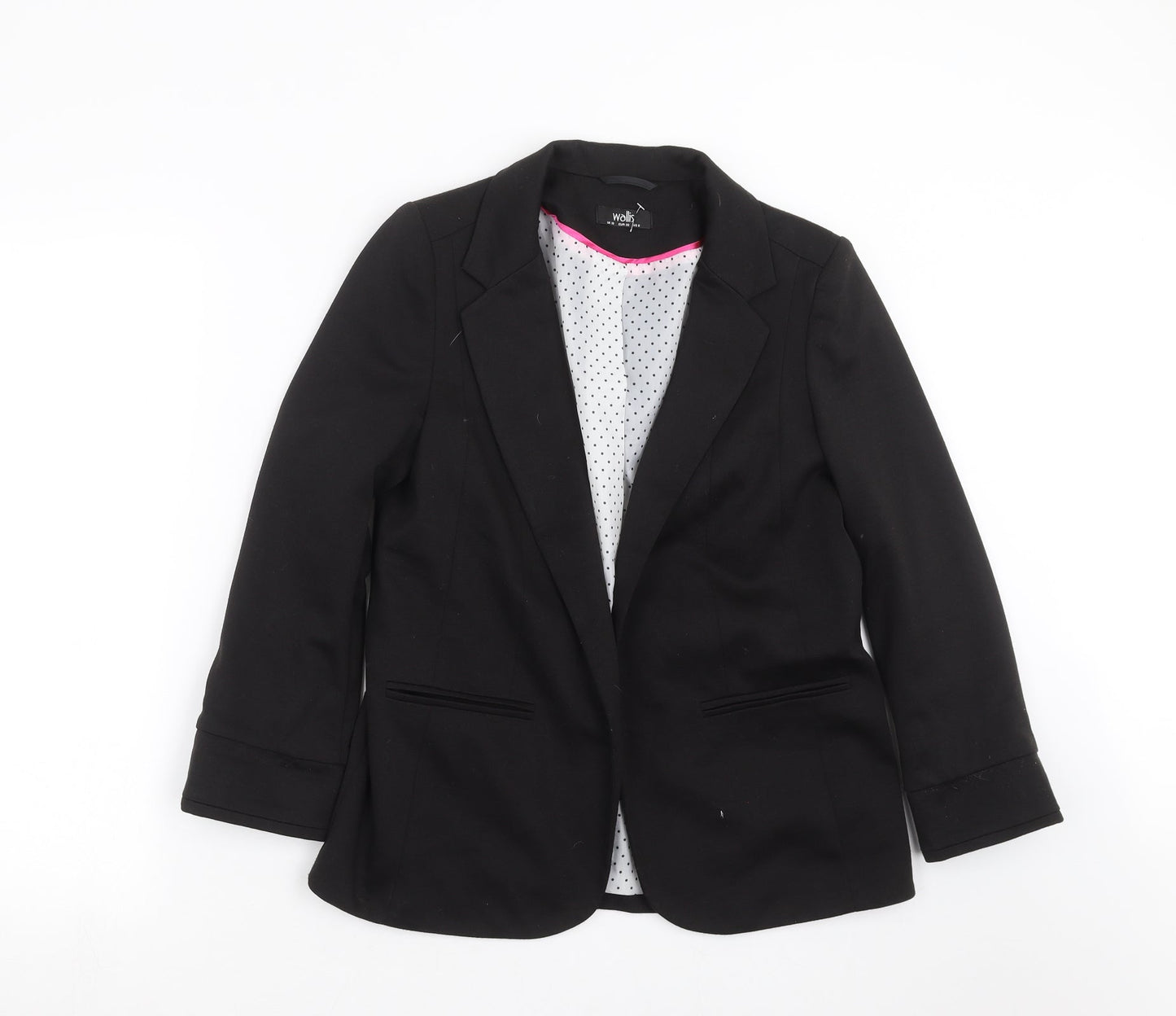 Wallis Womens Black   Jacket Blazer Size 10