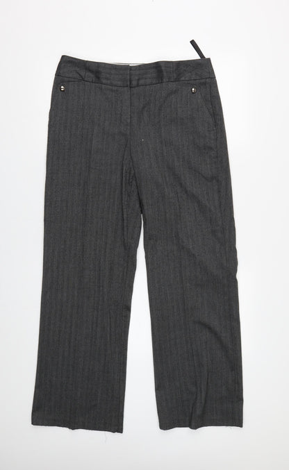 Womens UK Size 12 BHS Regular Fit  Grey Trousers