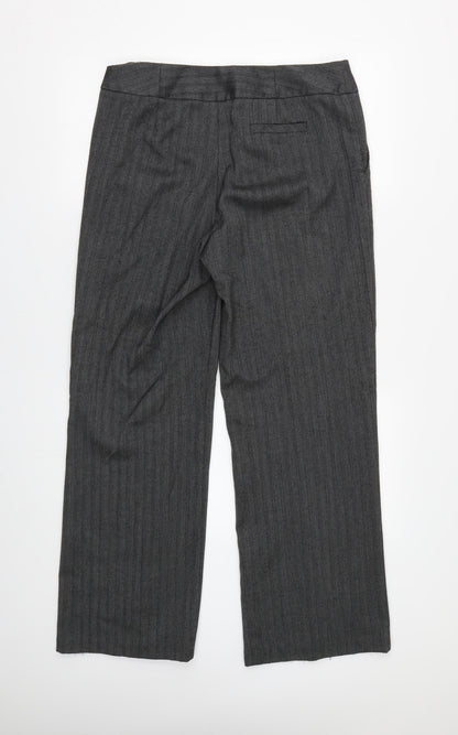 Womens UK Size 12 BHS Regular Fit  Grey Trousers