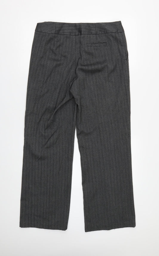 Womens UK Size 12 BHS Regular Fit  Grey Trousers