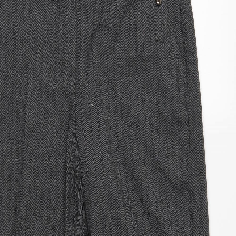 Womens UK Size 12 BHS Regular Fit  Grey Trousers