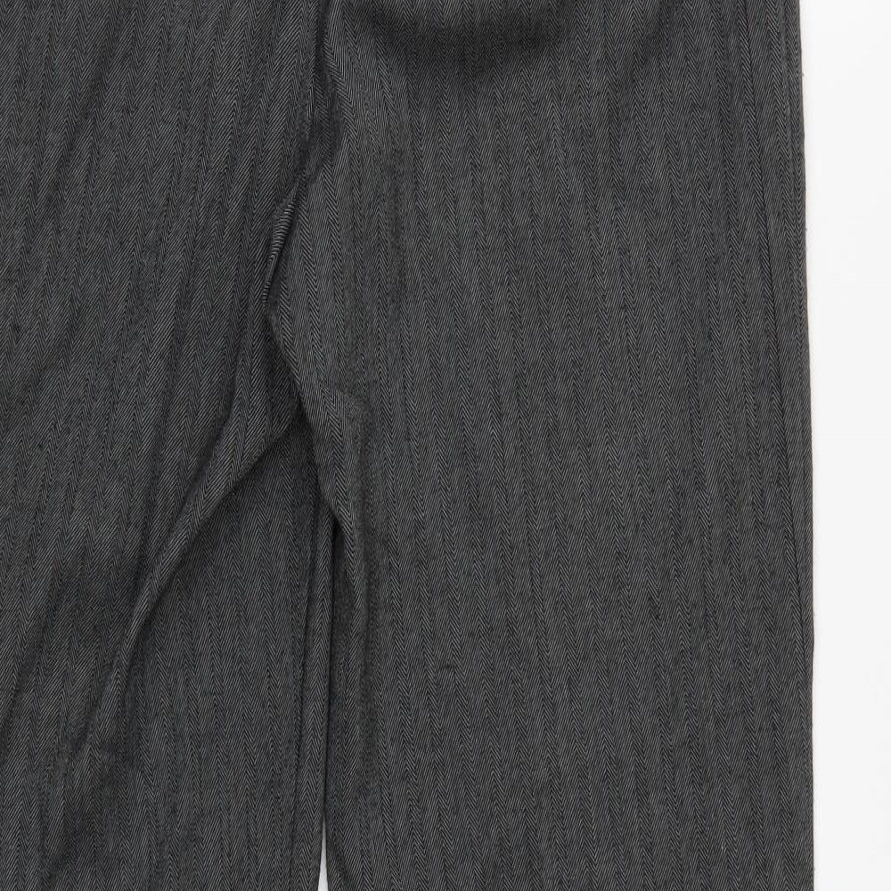 Womens UK Size 12 BHS Regular Fit  Grey Trousers