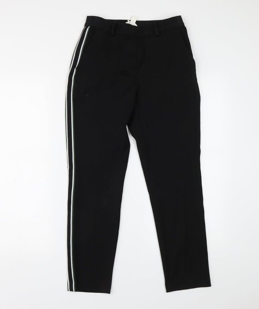 H&M Womens Black   Trousers  Size 8 L26 in