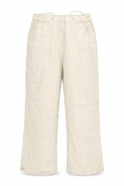 Womens UK Size M Preworn Regular Fit  Beige Trousers