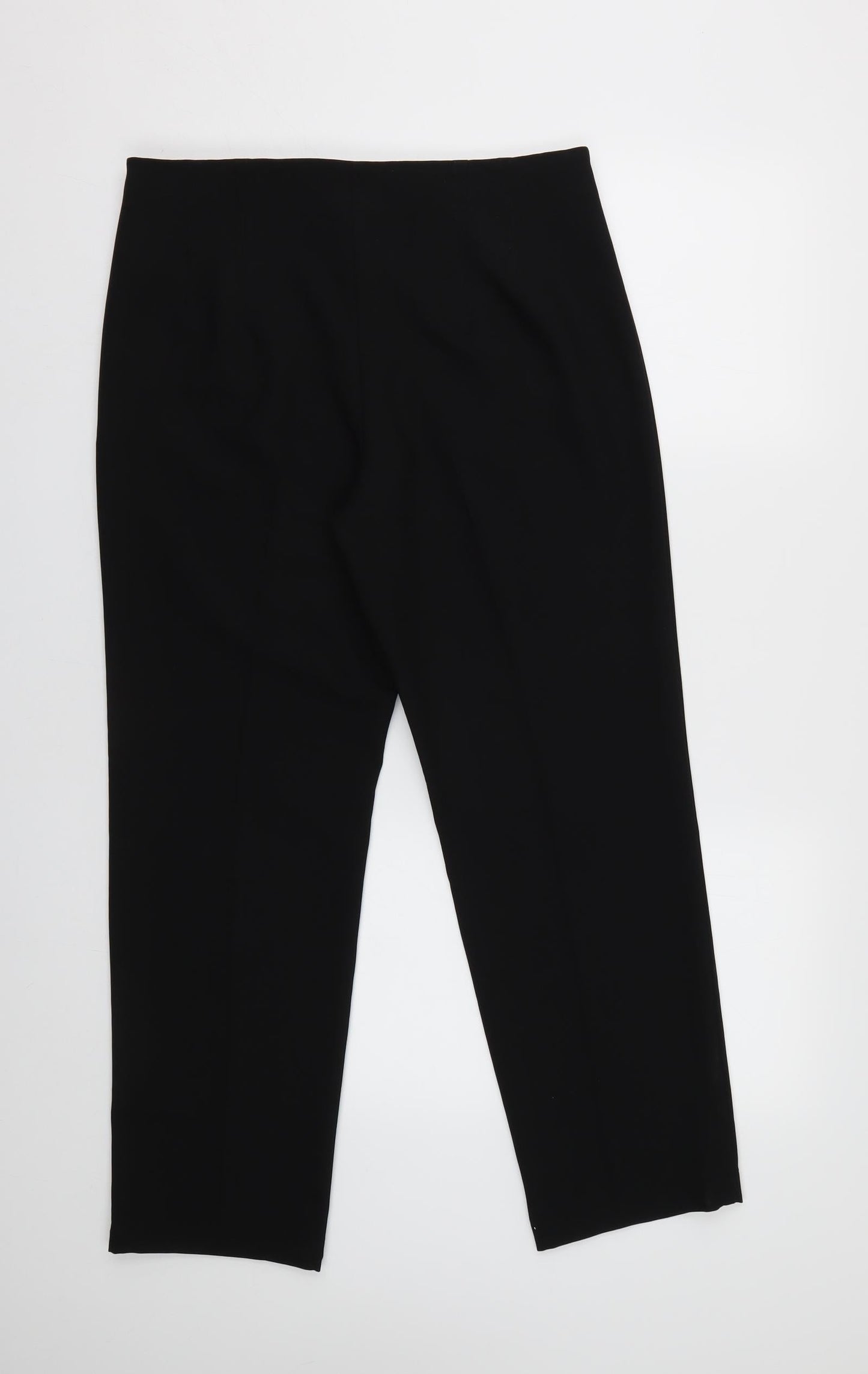 Womens UK Size 12 M&S Regular Fit  Black Trousers