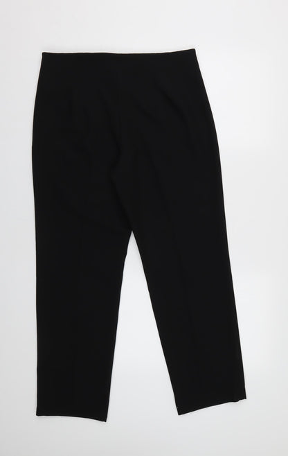Womens UK Size 12 M&S Regular Fit  Black Trousers