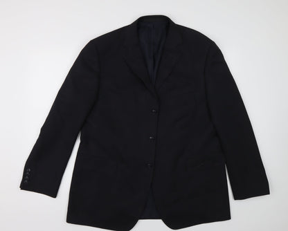 Mens UK Size 44 M&S Regular Blue Suit Jacket