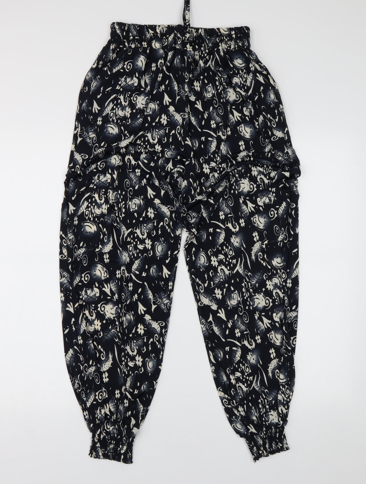 Womens UK Size 10 Preworn Regular Fit Sweatpants Beige Trousers