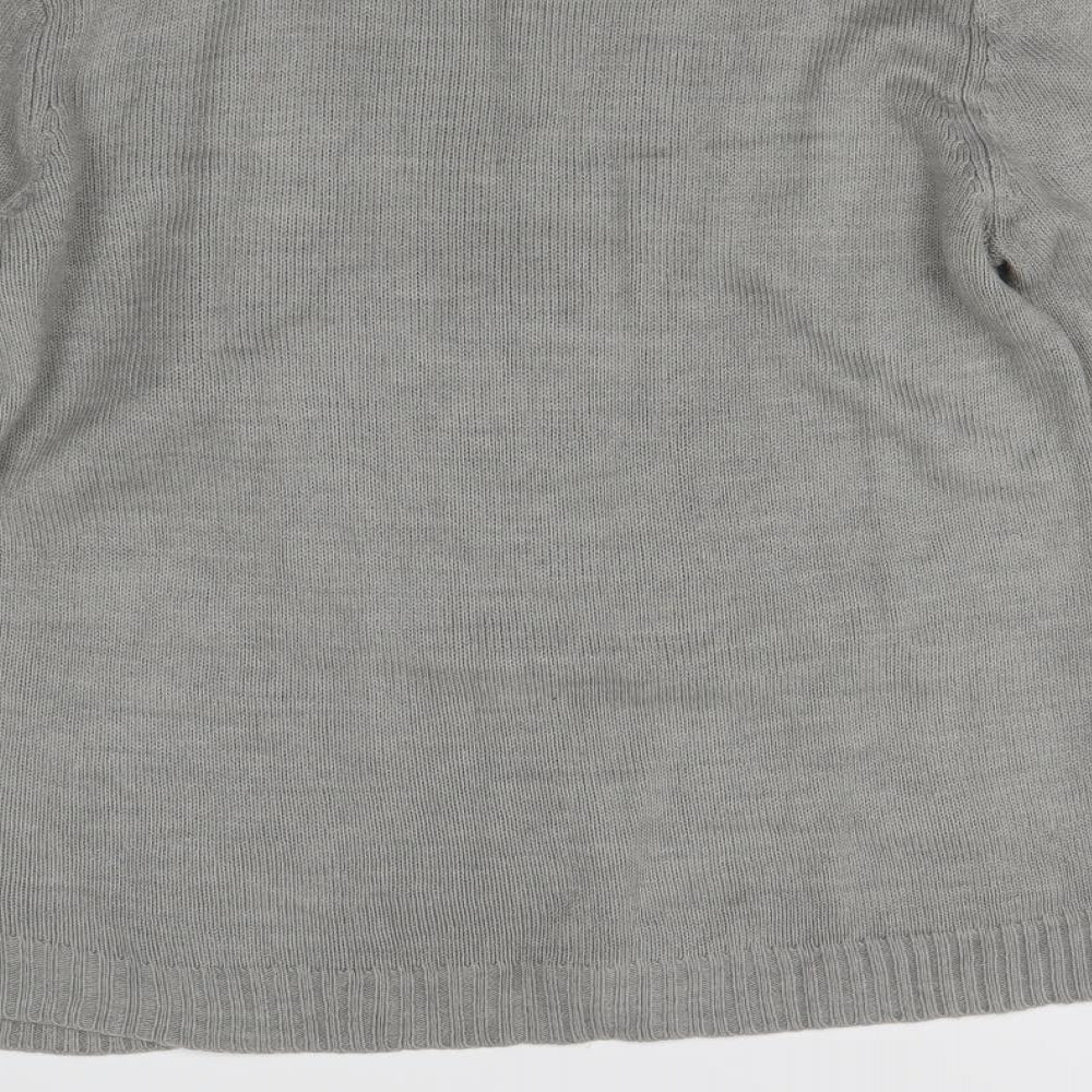 Womens UK Size M Peacocks Grey Pullover Jumper