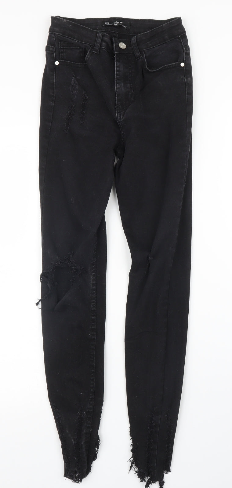 Missguided Womens Black   Skinny Jeans Size 8 L28 in