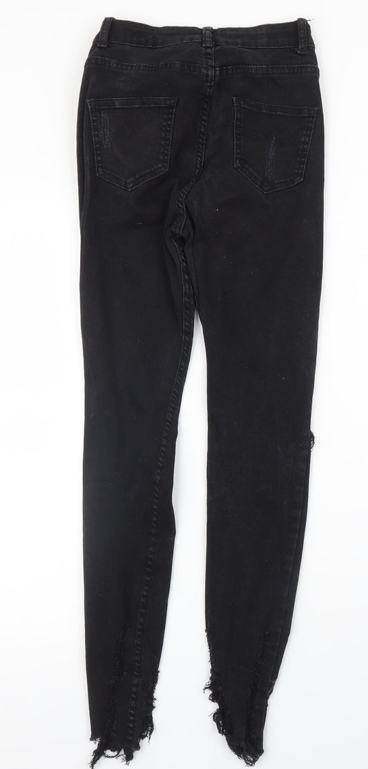 Missguided Womens Black   Skinny Jeans Size 8 L28 in