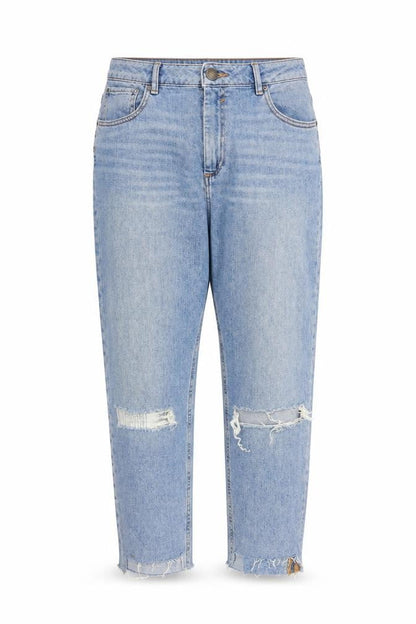 Mens UK Size 32 in ASOS Regular Fit Cropped Blue Jeans
