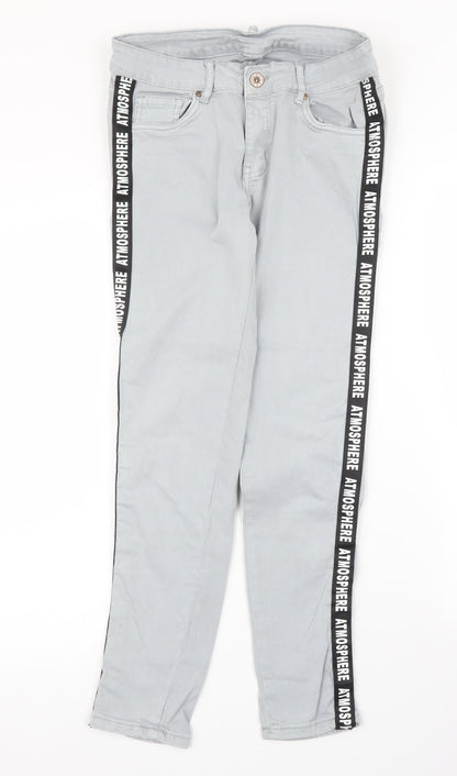 Primark Womens Grey   Skinny Jeans Size XS L27 in