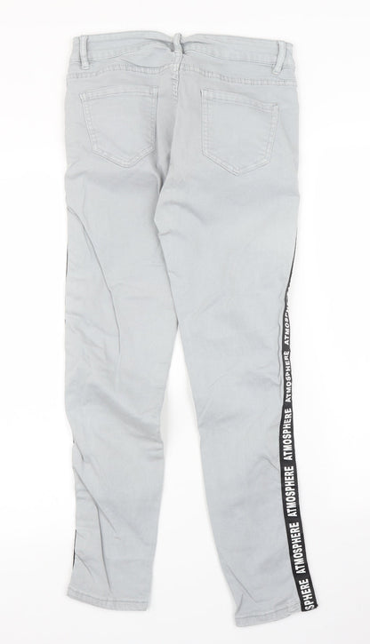 Primark Womens Grey   Skinny Jeans Size XS L27 in