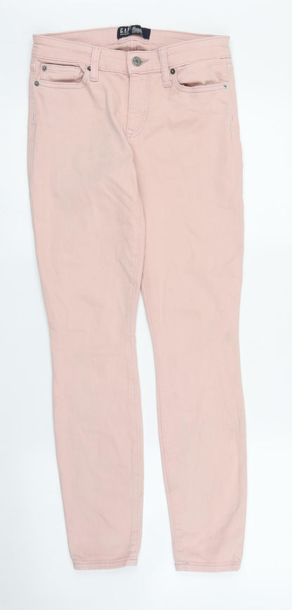 Gap Womens Pink  Denim Skinny Jeans Size 25 in L27 in
