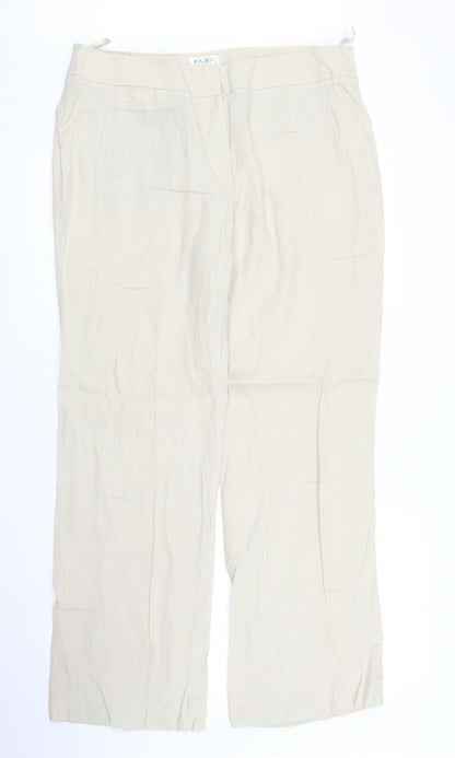 Womens UK Size 16 Kaliko Regular Fit  Beige Trousers