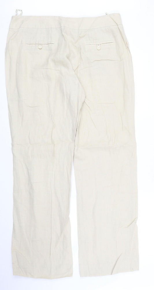 Womens UK Size 16 Kaliko Regular Fit  Beige Trousers