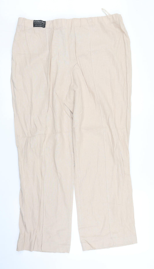 Classic Womens Beige   Trousers  Size 18 L27 in
