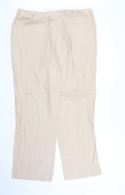 Classic Womens Beige   Trousers  Size 18 L27 in