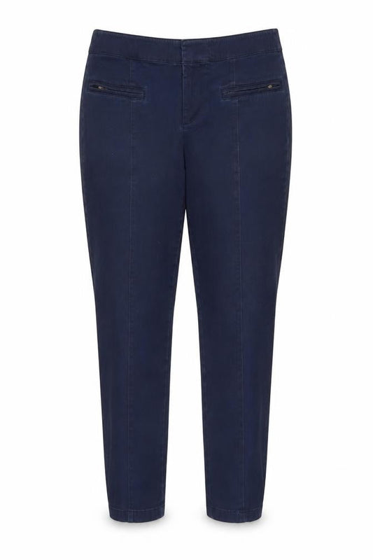 Womens UK Size 12 LOFT Regular Fit Carrot Blue Trousers