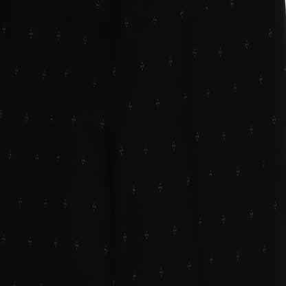 whimsy Womens Black Geometric  Trousers  Size 16 L26 in