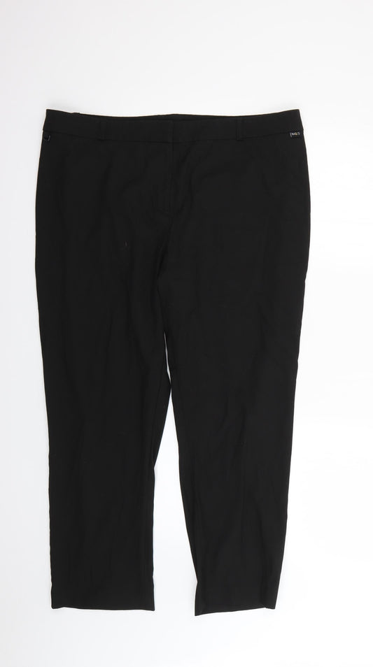 Womens UK Size 18 incorporatewear Regular Fit  Black Trousers
