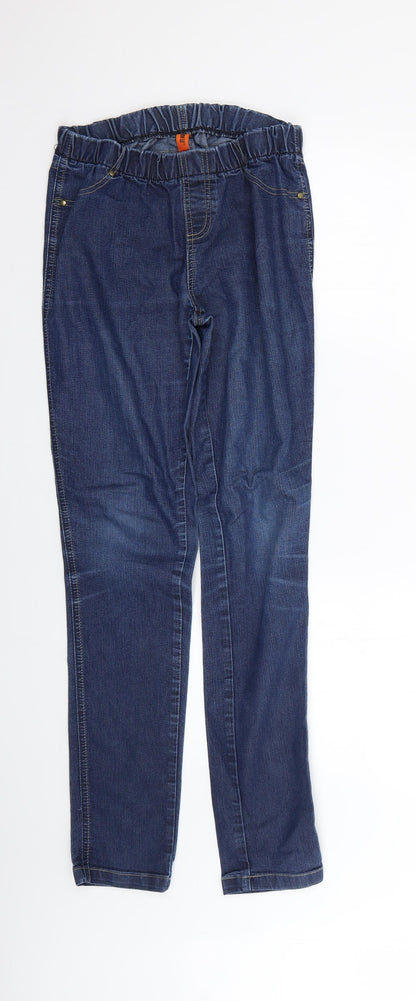 Denim & Co. Womens Blue   Skinny Jeans Size 12 L27 in