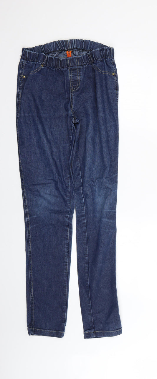 Denim & Co. Womens Blue   Skinny Jeans Size 12 L27 in