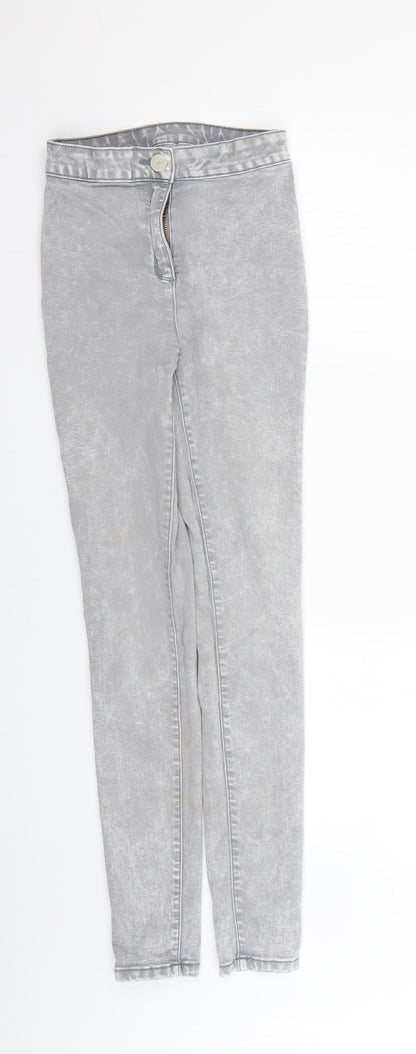 Womens UK Size 8 Preworn Regular Fit Jegging Grey Jeans