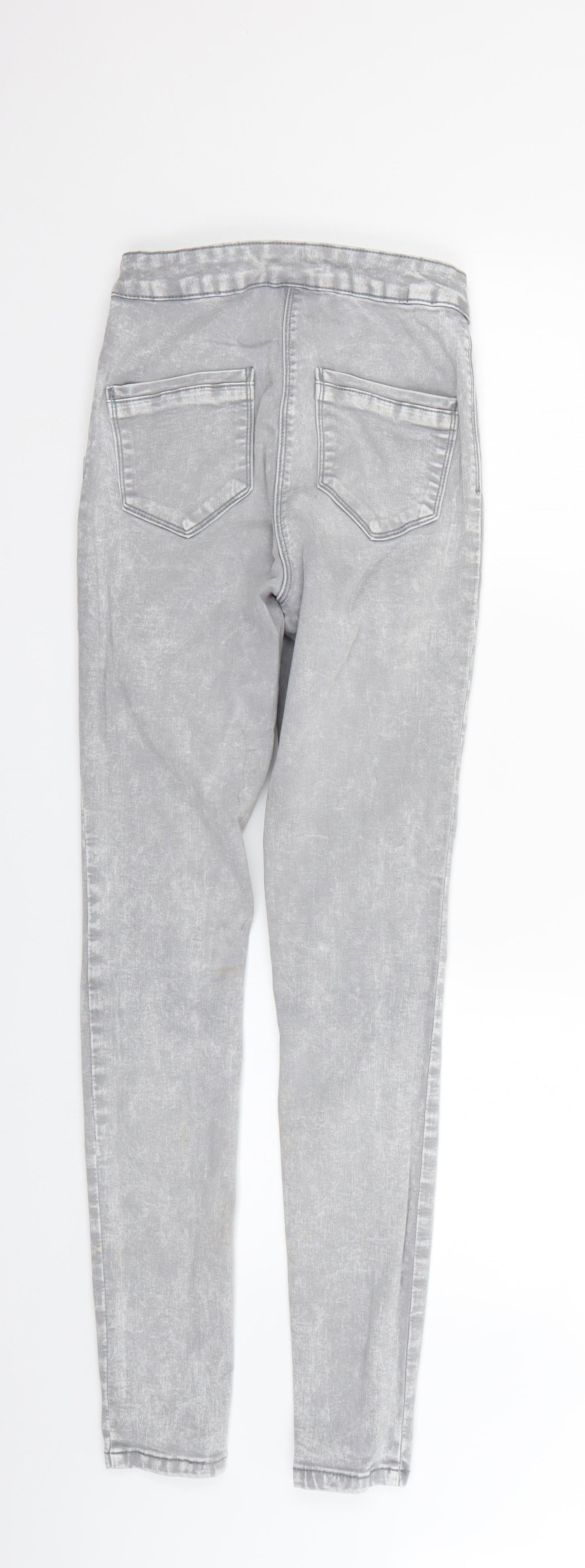 Womens UK Size 8 Preworn Regular Fit Jegging Grey Jeans