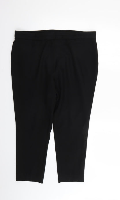 F&F Womens Black   Trousers  Size 16 L22 in