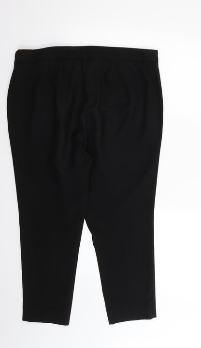 F&F Womens Black   Trousers  Size 16 L22 in