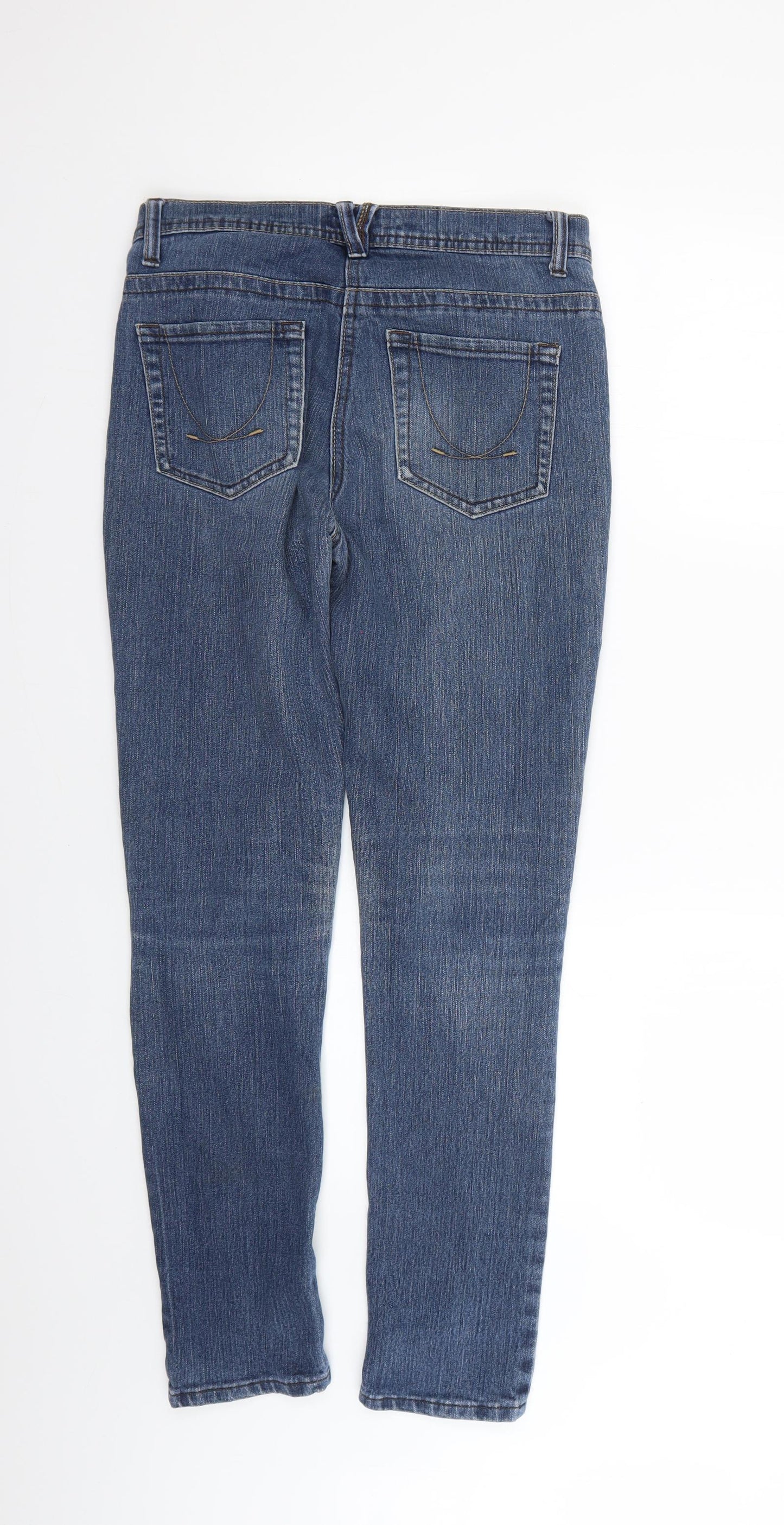 Denim & Co. Womens Black   Skinny Jeans Size 12 L27 in