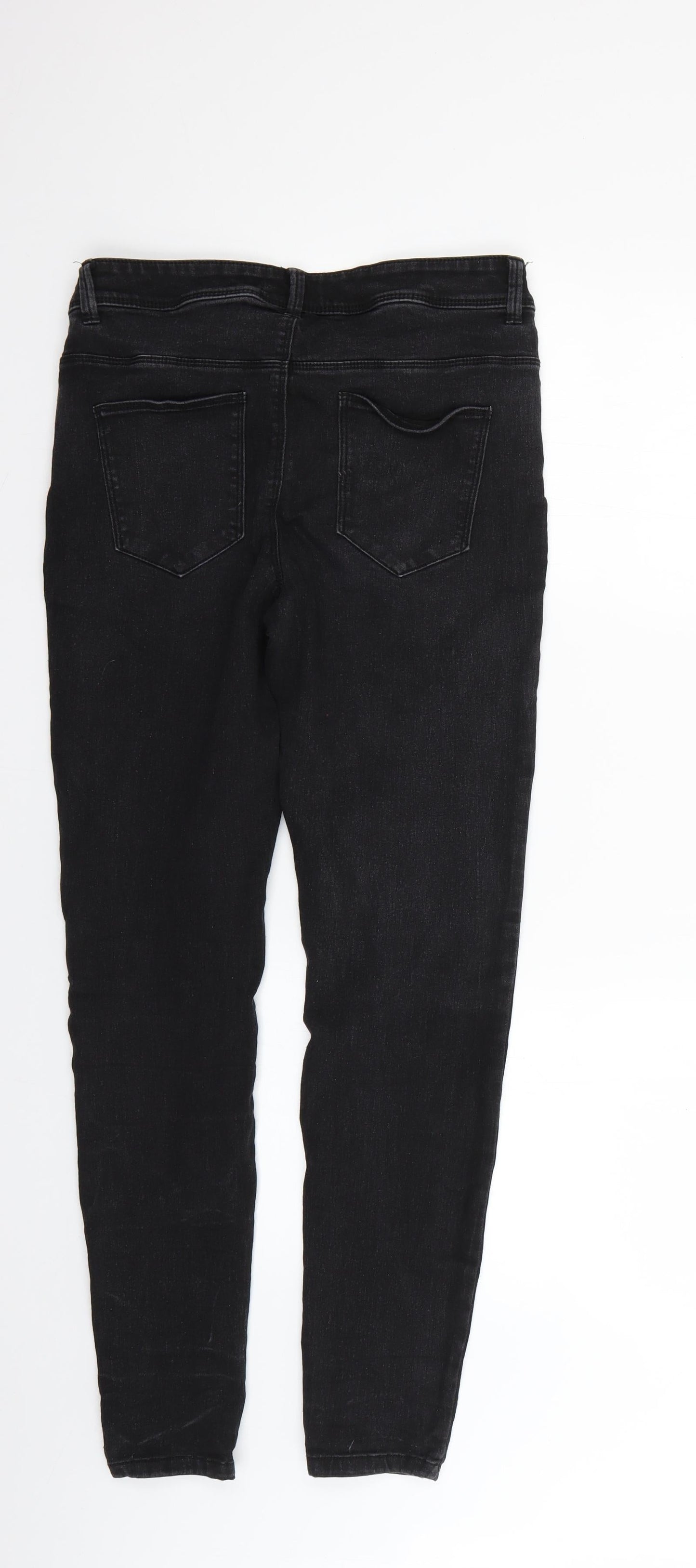 Denim & Co. Womens Black   Skinny Jeans Size 14 L27 in