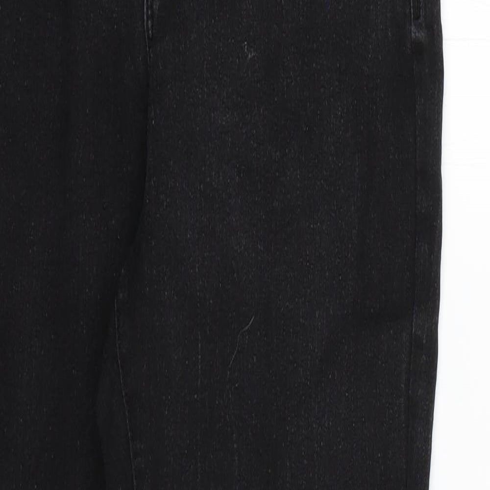 Denim & Co. Womens Black   Skinny Jeans Size 14 L27 in