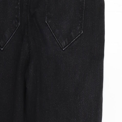 Denim & Co. Womens Black   Skinny Jeans Size 14 L27 in