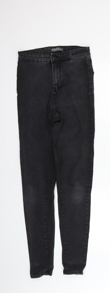 Denim & Co. Womens Black   Skinny Jeans Size 12 L29 in
