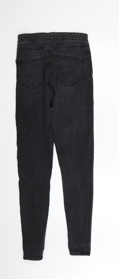 Denim & Co. Womens Black   Skinny Jeans Size 12 L29 in