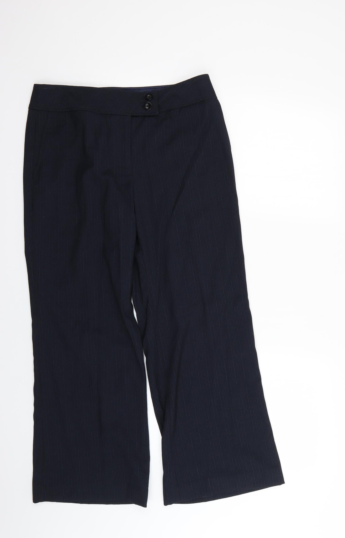 Womens UK Size 10 NEXT Regular Fit  Blue Trousers