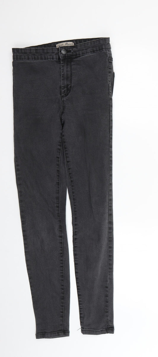 Denim & Co. Womens Grey   Skinny Jeans Size 8 L26 in