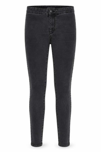 Womens UK Size 8 Denim & Co. Regular Fit Skinny Grey Jeans